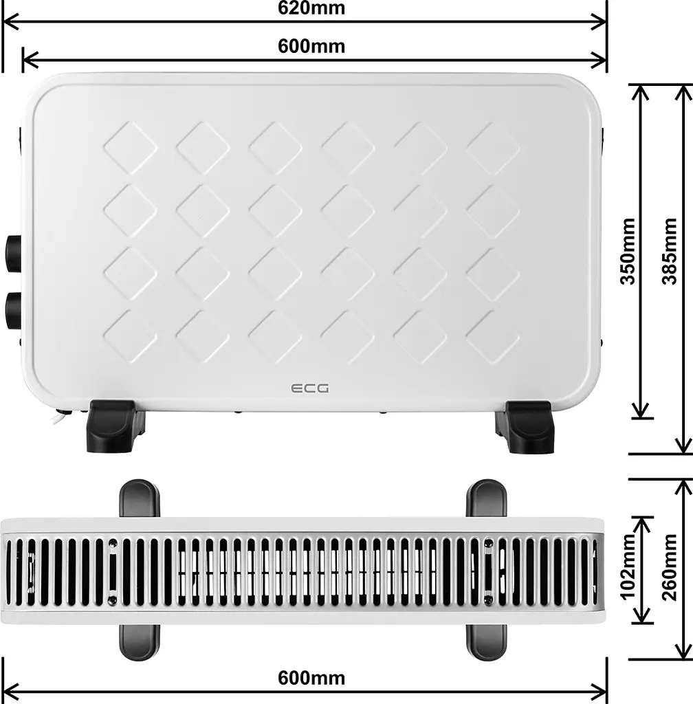 Конвектор ECG TK 2070 White - фото 4