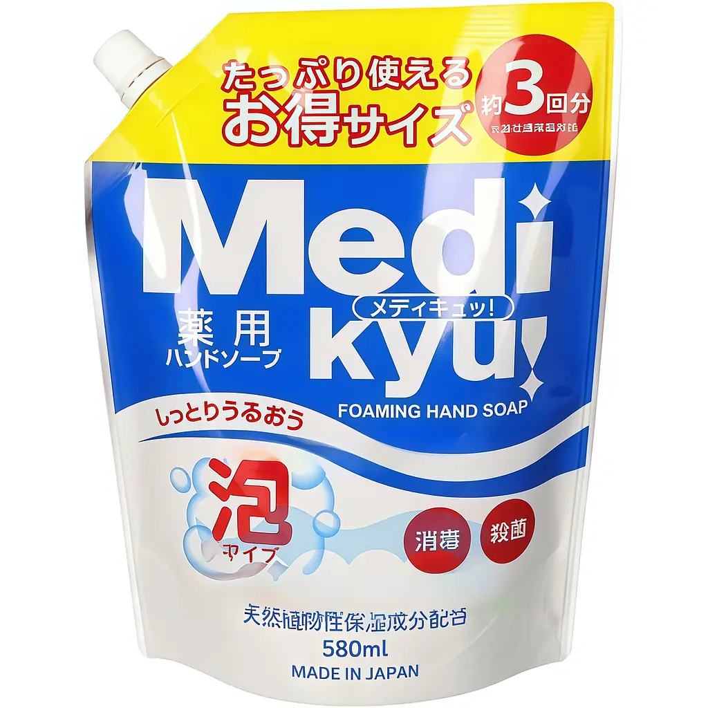 Антибактеріальне мило-пінка для рук Rocket Soap Medi Kyu Medicated Foaming Hand Soap (змінний блок) 580 мл