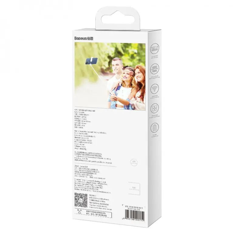 Монопод Baseus Ultra Mini Folding Bluetooth Білий (SUDYZP-G02) - фото 8