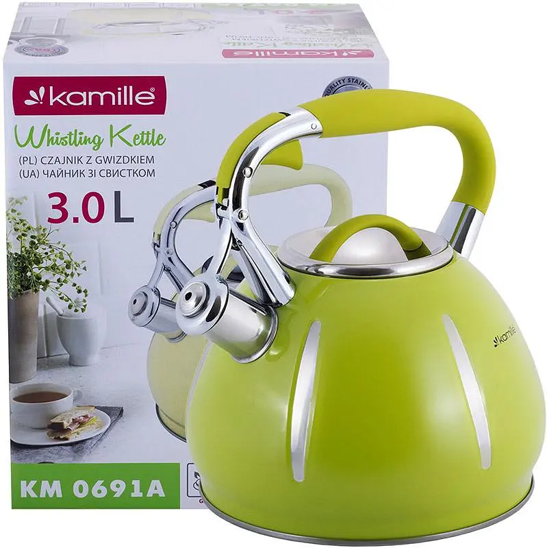 Чайник Marshmallow зі свистком Kamille 3л kuh0011097 - фото 6