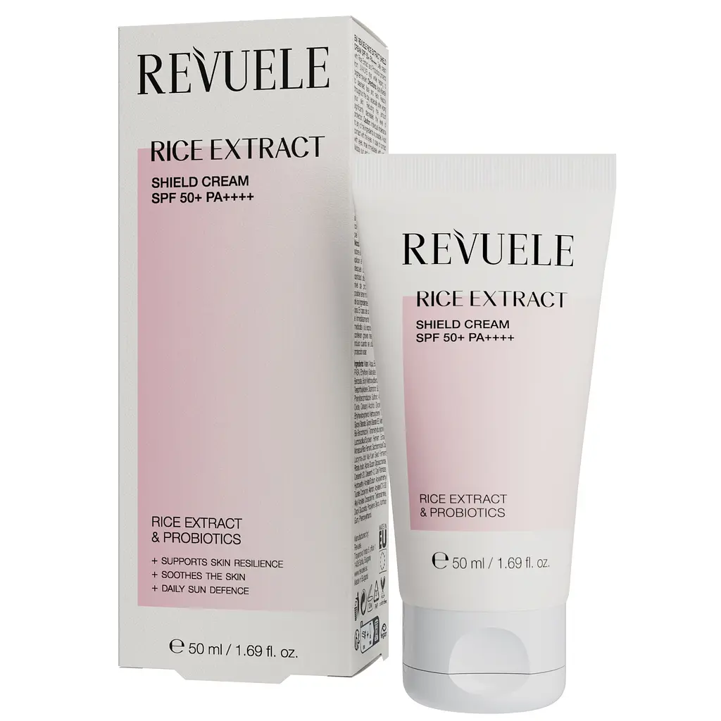 Захисний крем для обличчя SPF50+ PA++++ Rice extract Revuele 50 мл