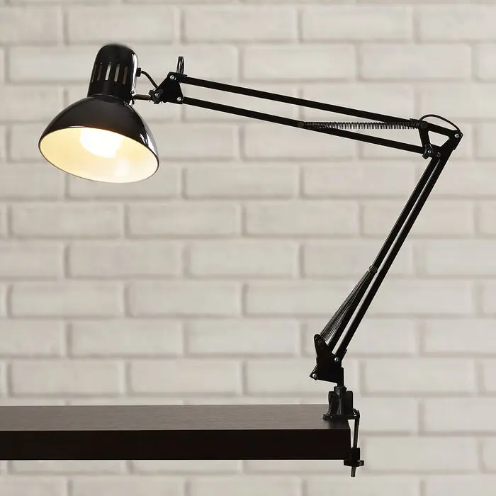 Настольная лампа Brille на гибкой ножке на струбцине MTL-07 E27 BK - фото 10