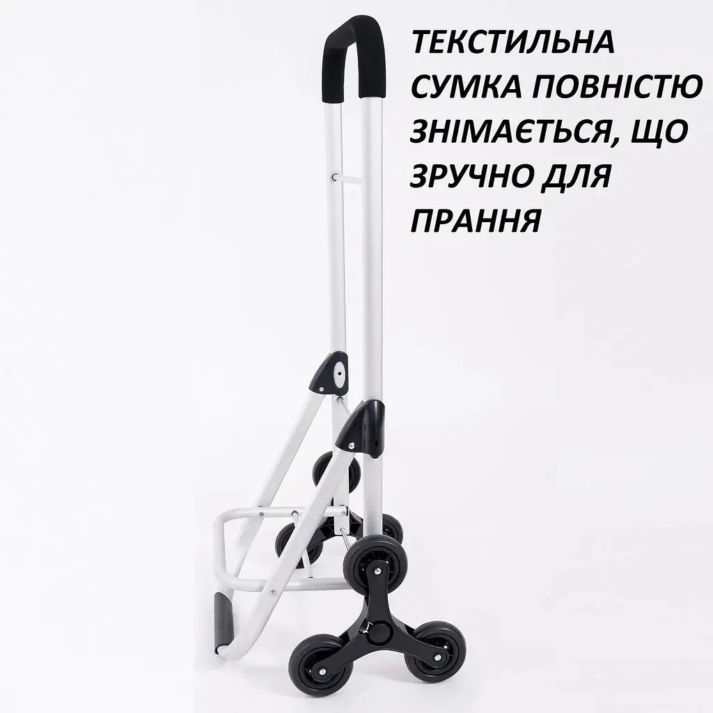 Сумка на колесах Casa Si Stairs Blue Stripes 42 л, 6 коліс для сходів, алюмінієвий каркас - фото 5