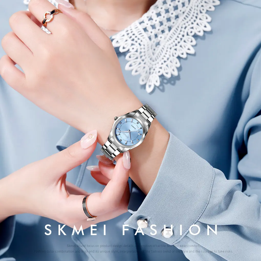 Наручний годинник жіночий 1620SIBU Silver-Blue Skmei acs0030675 - фото 3