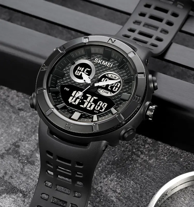 Наручний годинник чоловічий Skmei 2014 Black Black, 2014BKBK (18430) - фото 10