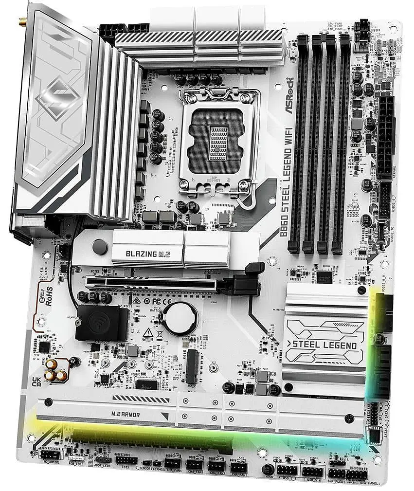 Материнская плата AsRock B860 Steel Legend WiFi (B860 Steel Legend WiFi) (Socket 1851, Intel B860, ATX) - фото 3