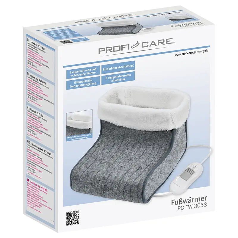 Електрогрілка для ніг Profi Care PC-FT 3058 grey-white - фото 5