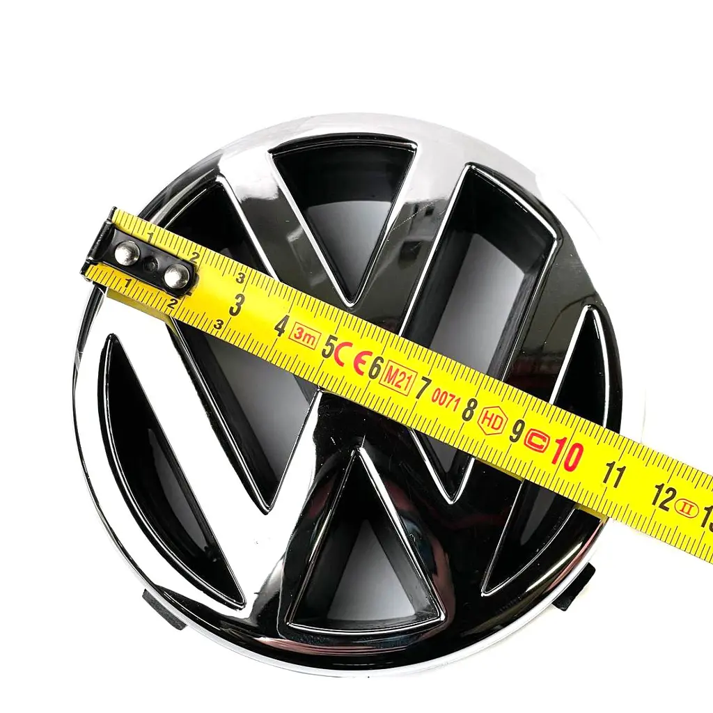 Емблема для Volkswagen Golf 4 Passat B5 115 мм вставна Плоска (3B0 85 601) - фото 2