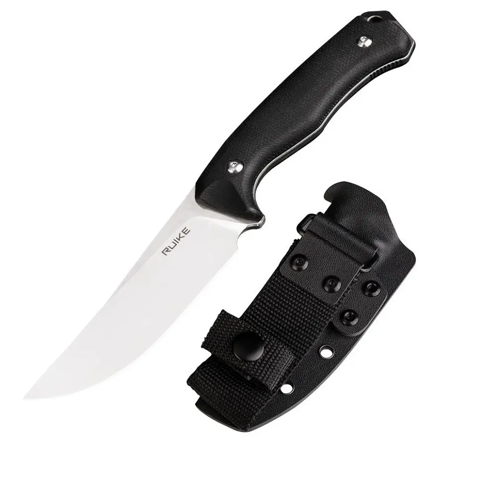 Ніж фіксований мисливський Ruike F186-MB, (11.8 см) D2/Micarta чорний - фото 8