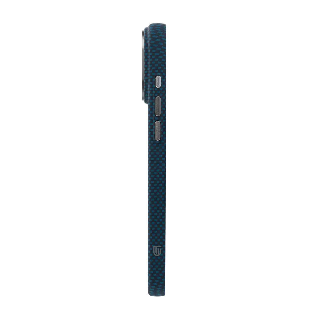 Чохол до мобільного телефона Armorstandart LikeCarbon2 MagCase Apple iPhone 17 Pro Kevlar Dark Blue (ARM88554) - фото 6
