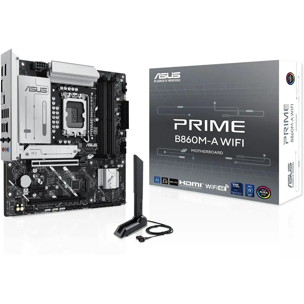 Материнская плата Asus Prime B860M-A WIFI s1851 B860 4xDDR5 M.2 DP HDMI Wi-Fi BT mATX - фото 9