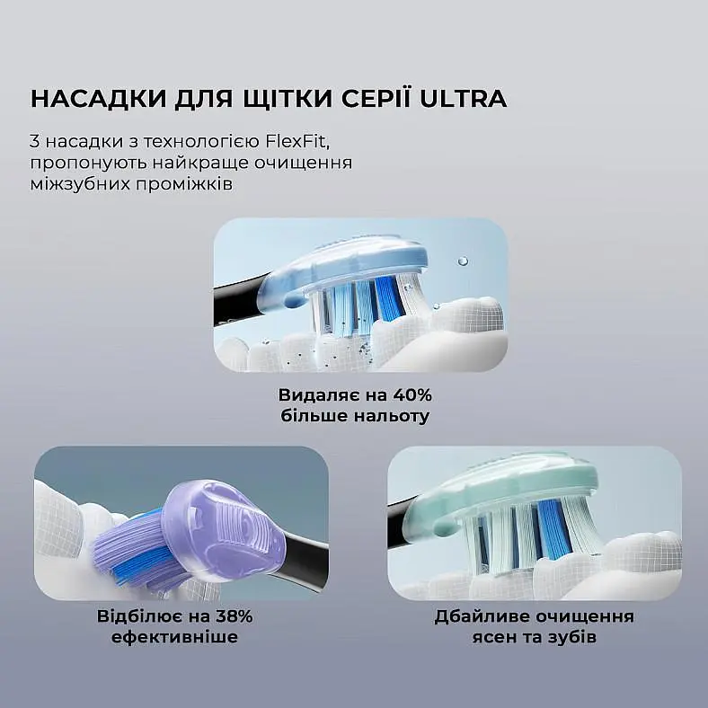 Электрическая зубная щетка Oclean X Pro 20 Set Electric Toothbrush White - фото 2