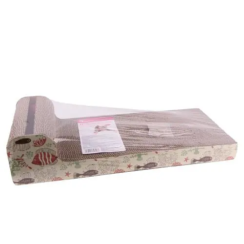Когтеточка Eastland Лежак с кошачьей мятой для кошек 52x21x12 cм бумага - фото 2