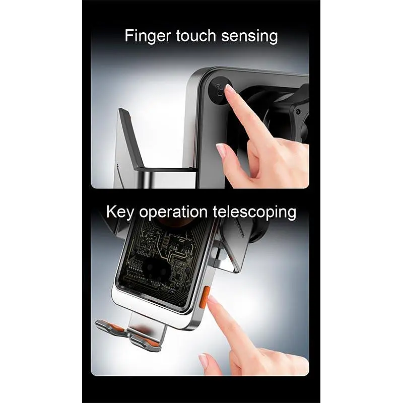Тримач Auto open-close Transparent Wireless Charger T11 15W - фото 2