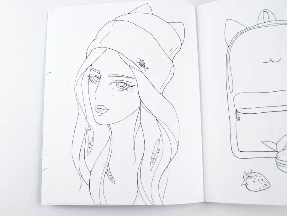 Розмальовка #Girls#Fashion#Cats - фото 5