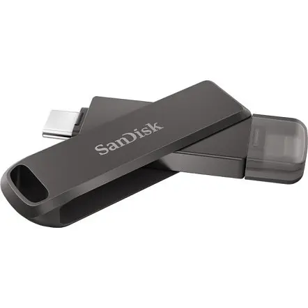 Флеш накопитель SanDisk USB 3.1 iXpand Luxe 256Gb Type-C и Lightning - фото 3