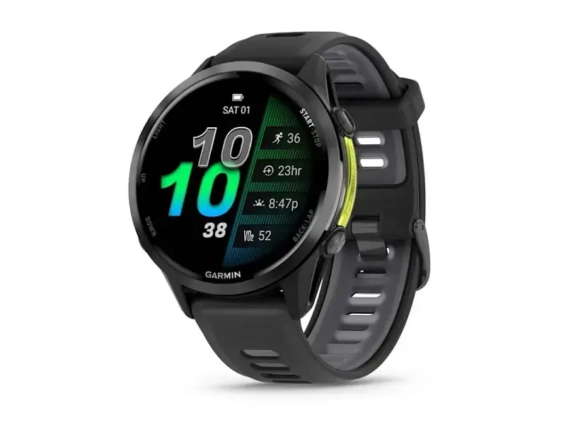 Смарт-годинник Garmin Forerunner 970 Carbon Gray DLC Titanium w. Black Case and Black/Translucent W. Band (010-02969-00/10/60)