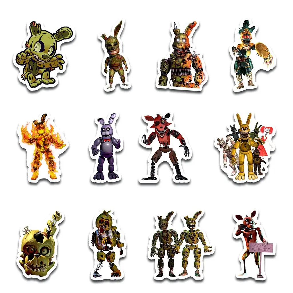 Стикерпак GeekLand Five Nights at Freddy's 45 штук (SP 5NF 01) - фото 2