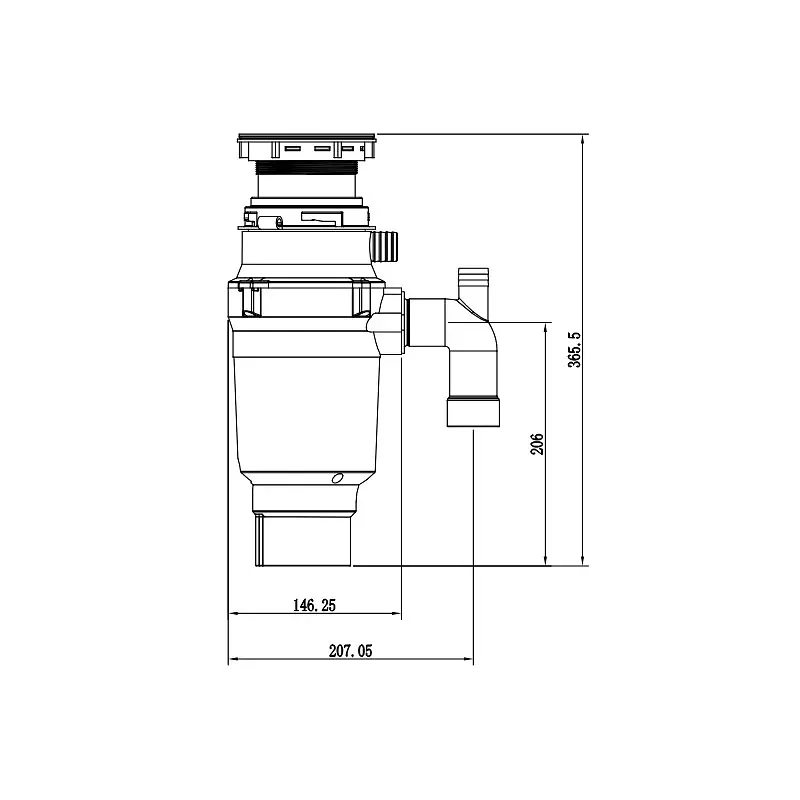 Подрібнювач харчових відходів Mixxus GD-01-0,5 MX1568 - фото 2