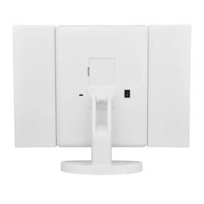 Тройное зеркало для макияжа с LED подсветкой настольное - фото 5