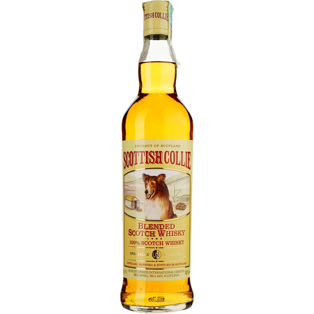 Набор: Виски Scottish Collie Blended Scotch Whisky 40% 0.7 л + Напиток Pepsi Cola безалкогольный сильногазированный 1 л - фото 2