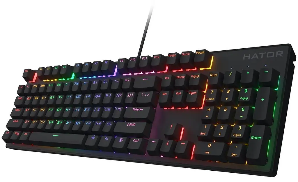 Клавіатура HATOR Icefall Mecha Rainbow Black (HTK104UA) - фото 3