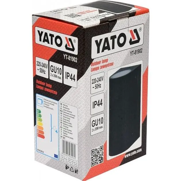 Светильник настенный Yato 35 Вт GU10 (YT-81902) - фото 2