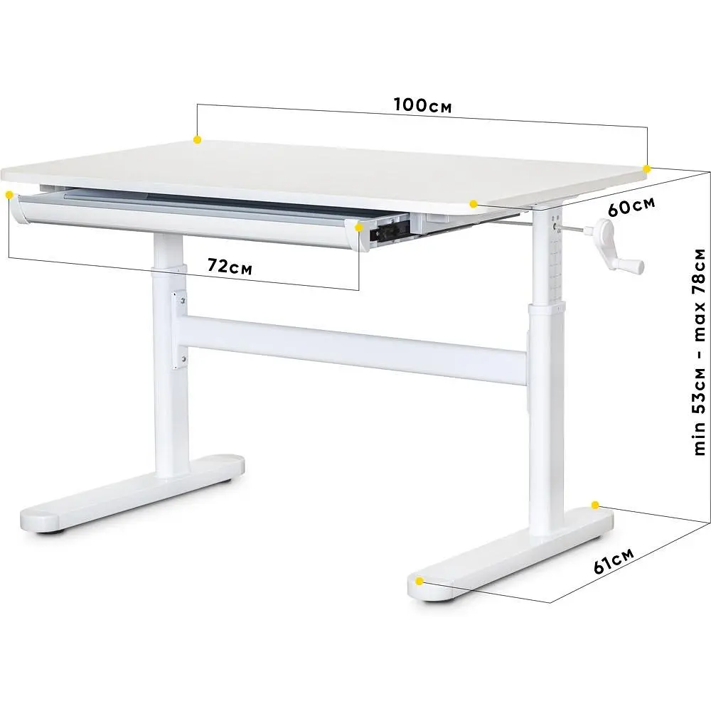 Детский стол Evo-Kids TH-210 Lite White (TH-210 W Lite) - фото 3