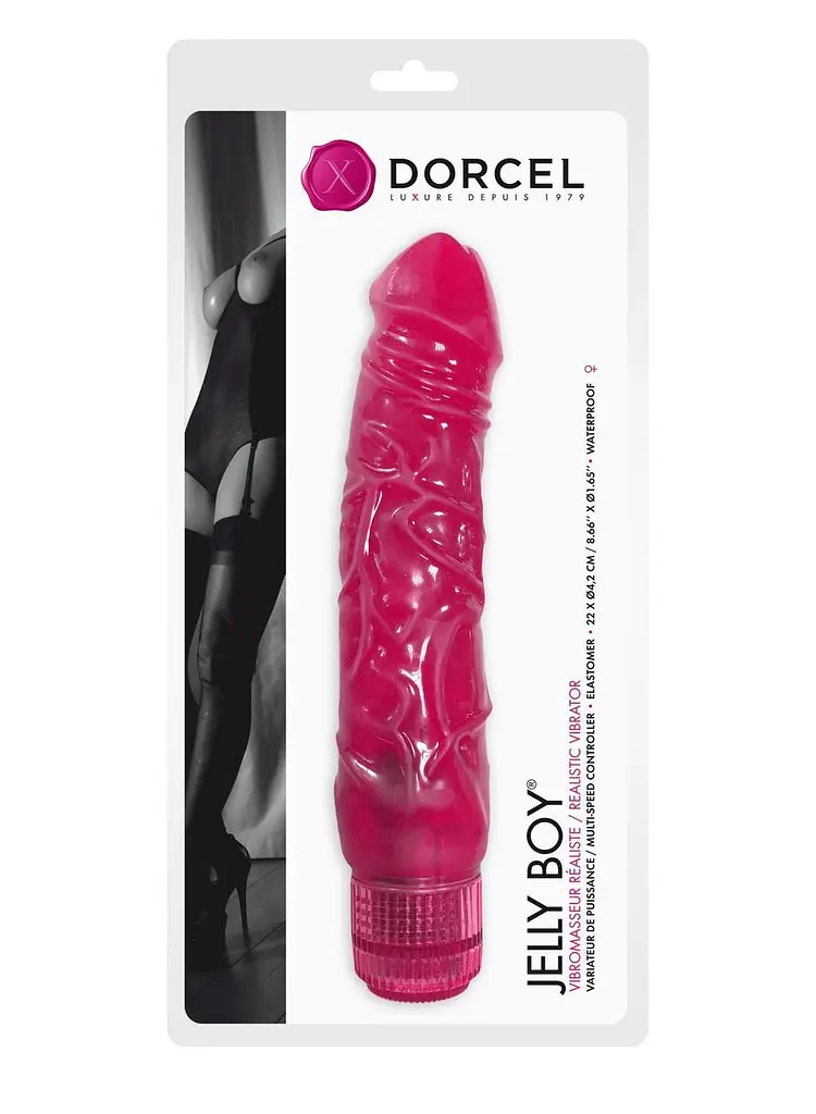 Фаллоимитатор вибратор Dorcel Jelly Boy, диаметр 4,2 см ТПЕ, плавная регулировка мощности вибрации - фото 3