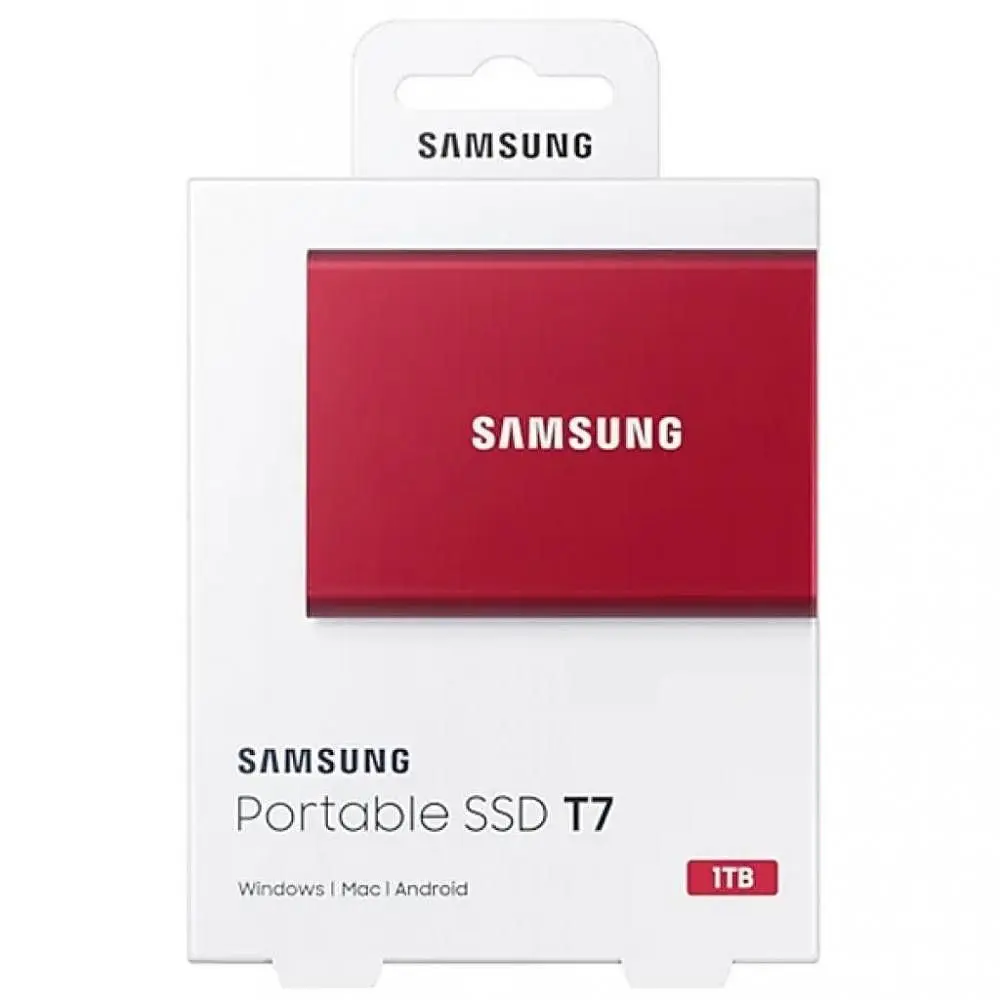 Внешний SSD накопитель Samsung T7 1 TB Red [MU-PC1T0R/WW] [53624] - фото 7