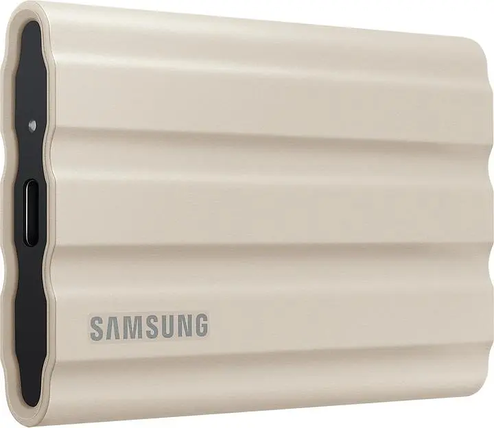 Накопичувач SSD Samsung SSD 2.5" USB 1.0TB T7 Shield Beige (MU-PE1T0K/EU) - фото 2