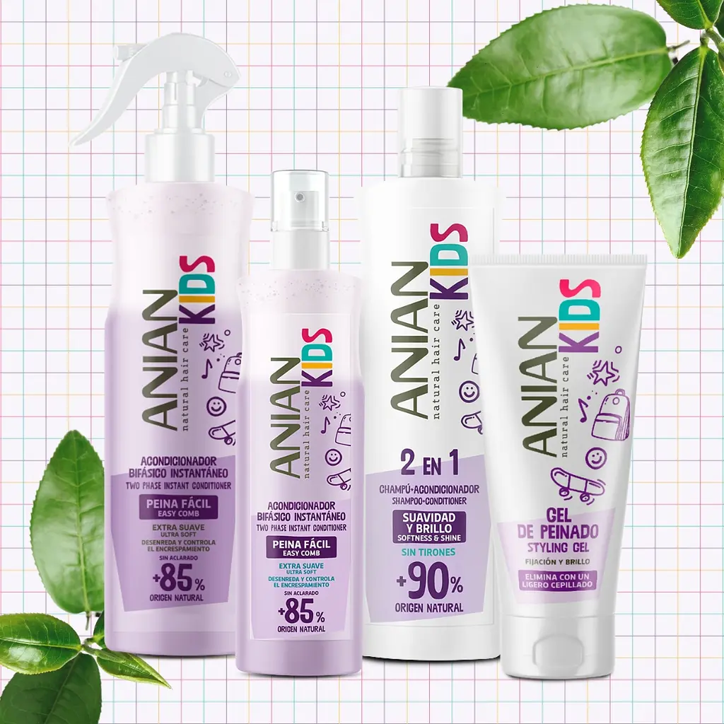 Двофазний дитячий кондиціонер Anian Easy Combing для розплутування волосся 400 мл - фото 4