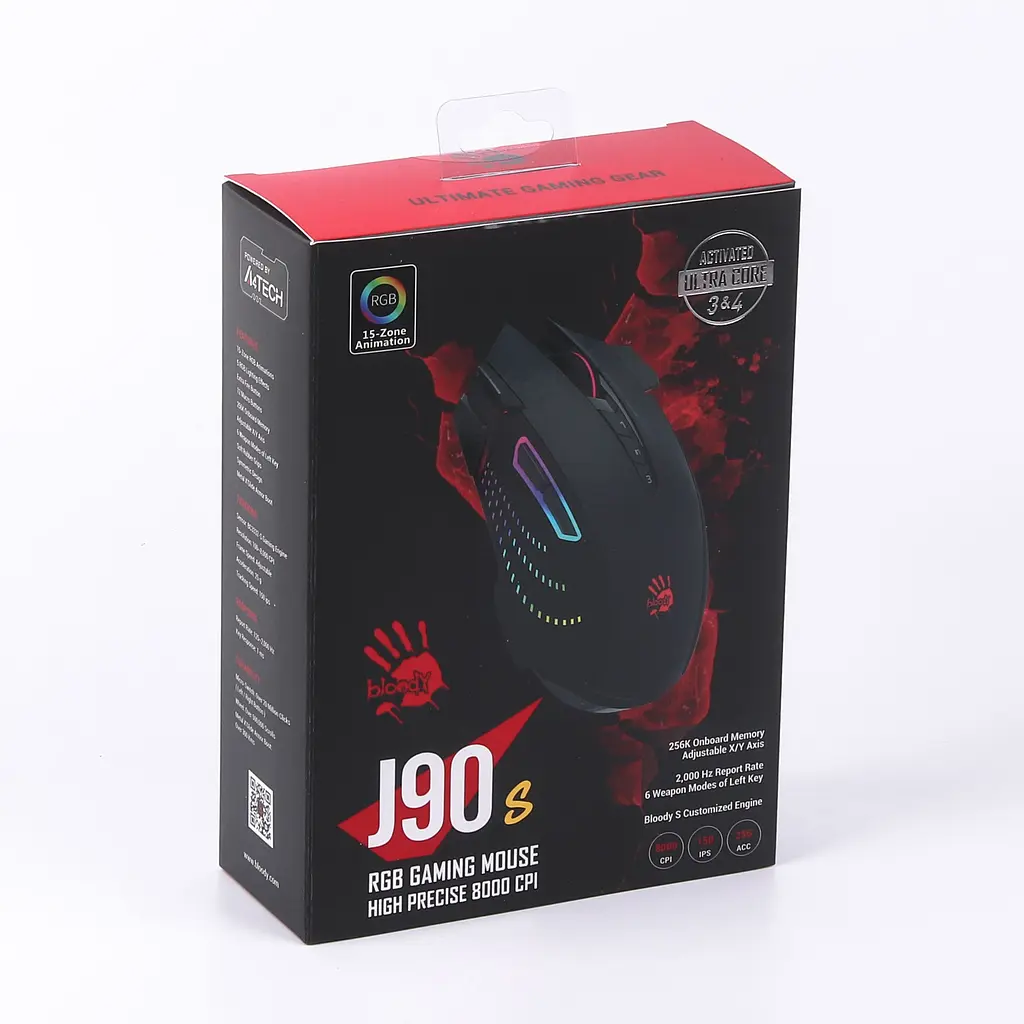 Миша A4Tech Bloody J90s Black - фото 9