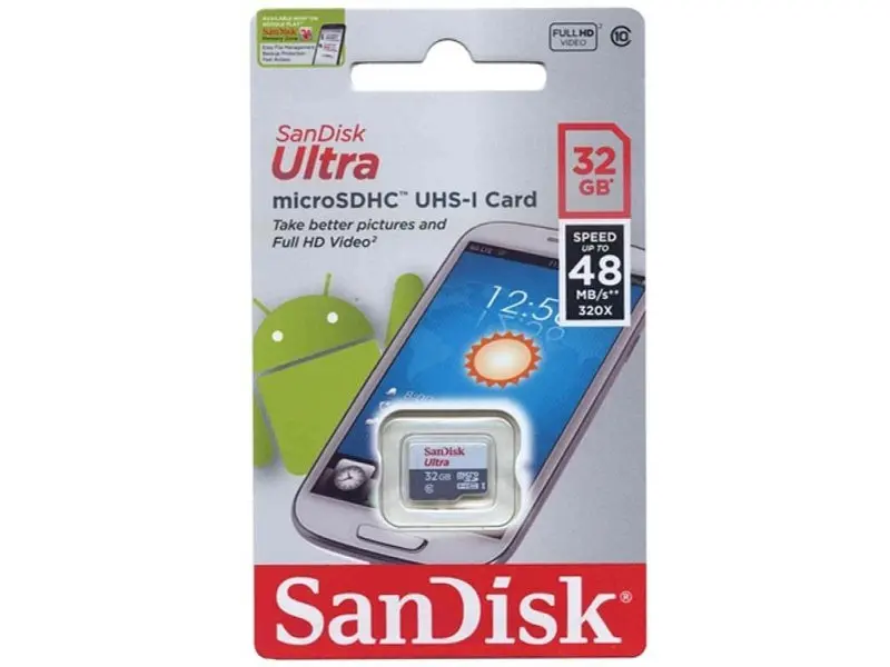 Карта пам'яті SanDisk Ultra microSDHC UHS-I 32 GB (SDSQUNR-032G-GN3MN) - фото 2