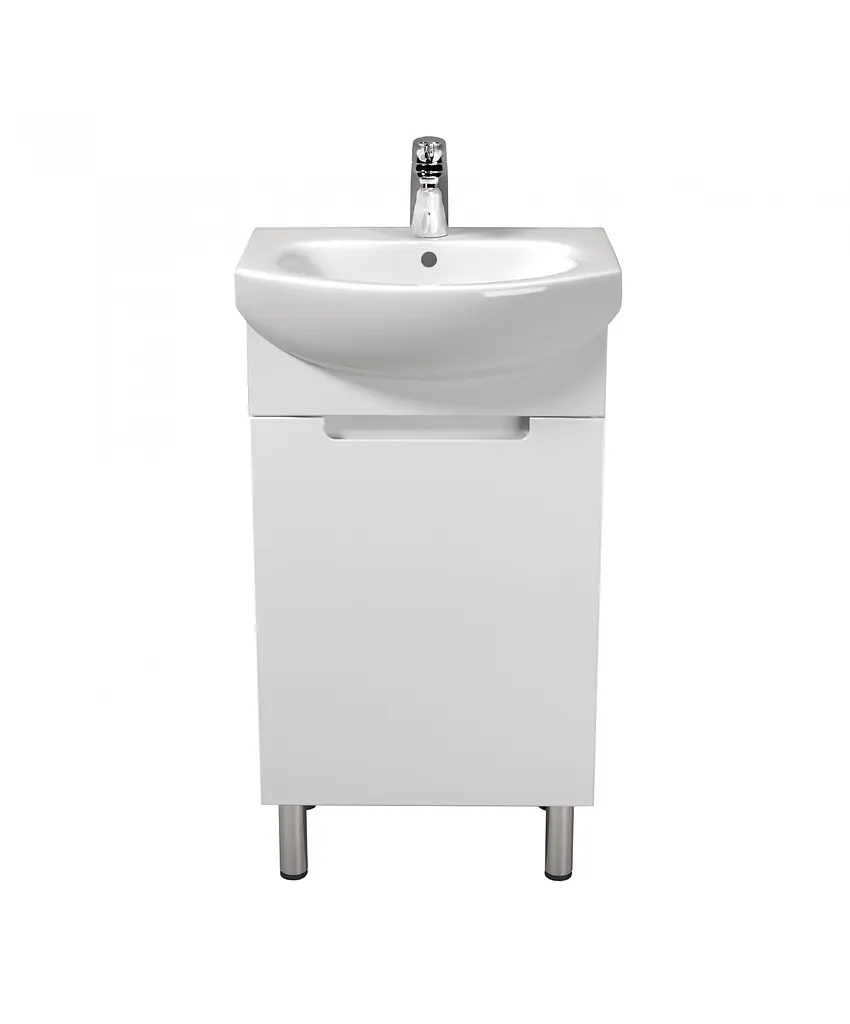 Тумба Мойдодир Tetris White 50 з умивальником Runa 50 Білий - фото 6