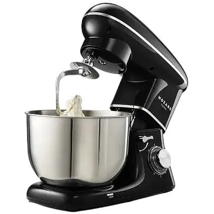 Планетарный тестомес Mozano AGD/ROB/01 2300 Вт 6.2 л 6 скоростей чаша нержавеющая сталь черный - фото 2