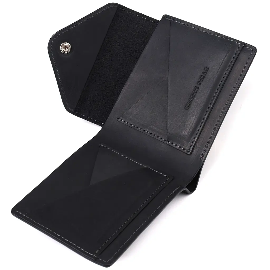 Кожаный кошелек Grande Pelle 11.5х9х1.5 см acs0028489 - фото 4