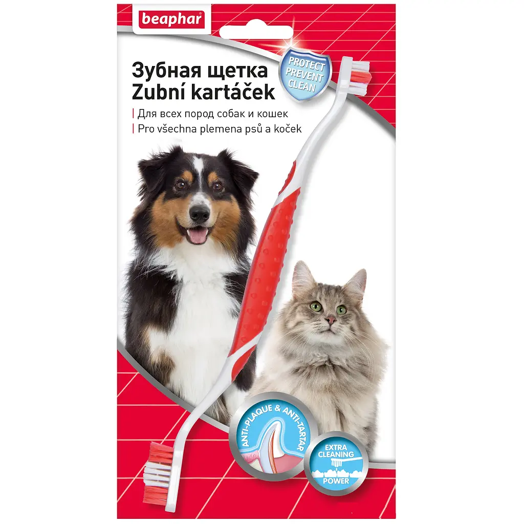 Двухсторонняя зубная щетка Beaphar Toothbrush для кошек и собак - фото 2