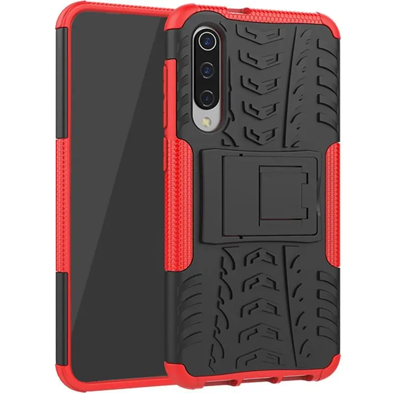 Чехол-накладка Toto Dazzle Kickstand 2 in 1 Case Xiaomi Mi 9 SE Red - фото 2