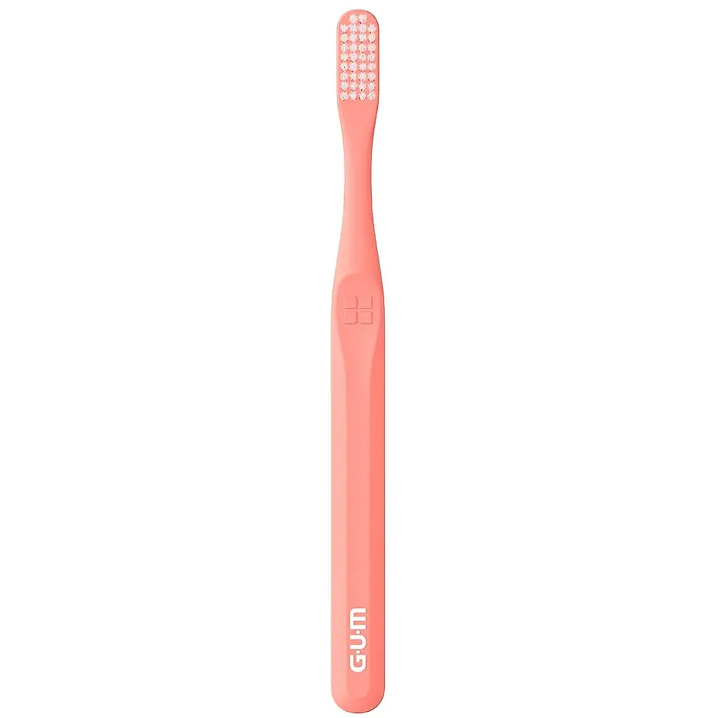 Зубна щітка GUM Classic Bio-Based Handle м'яка рожева - фото 2