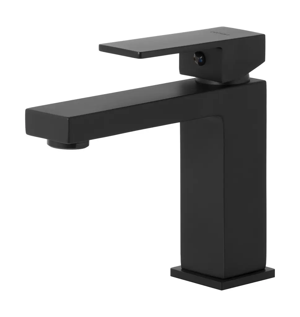 Змішувач для умивальника Corsan Ango black mat низький CMB3016BL Чорний матовий - фото 3