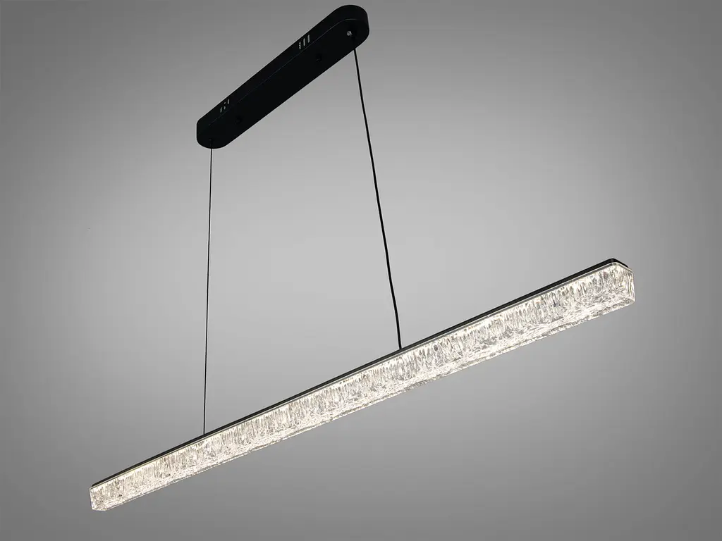 Підвісна LED-люстра Diasha XH1001/1000BK, чорна, 100x4 см, 28 W - фото 3