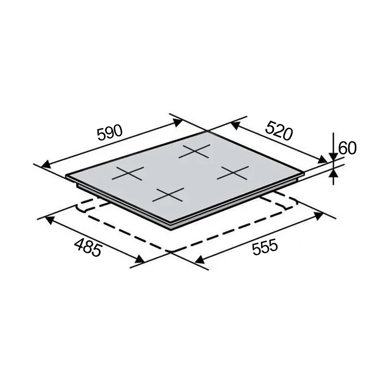 Варочная поверхность Ventolux HI 64 TC FBS SQFZ SL - фото 6