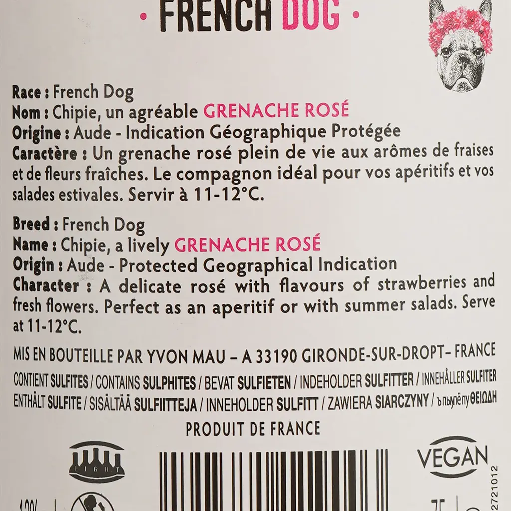 Вино French Dog Igp Aude, рожеве, сухе, 0,75 л (917856) - фото 6