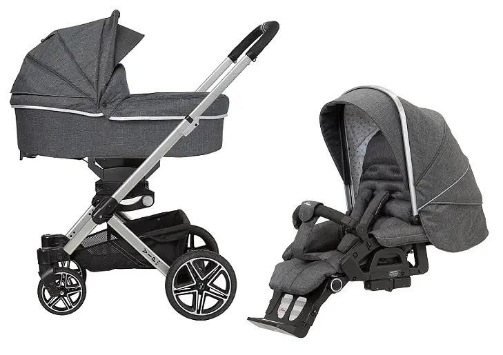 Універсальна коляска 2 в 1 Hartan VIP GTS Grey Hearts (2326141400-1) - фото 2
