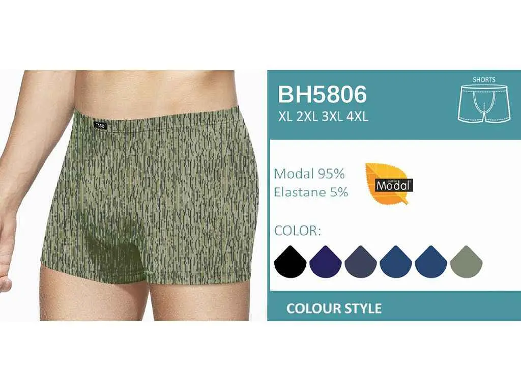 Боксери TASO чол 2шт/уп арт.5806 2шт р.XL в асортименті - фото 2
