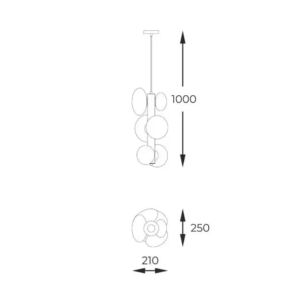 Подвесная люстра OMI 1194 Zuma Line - фото 4