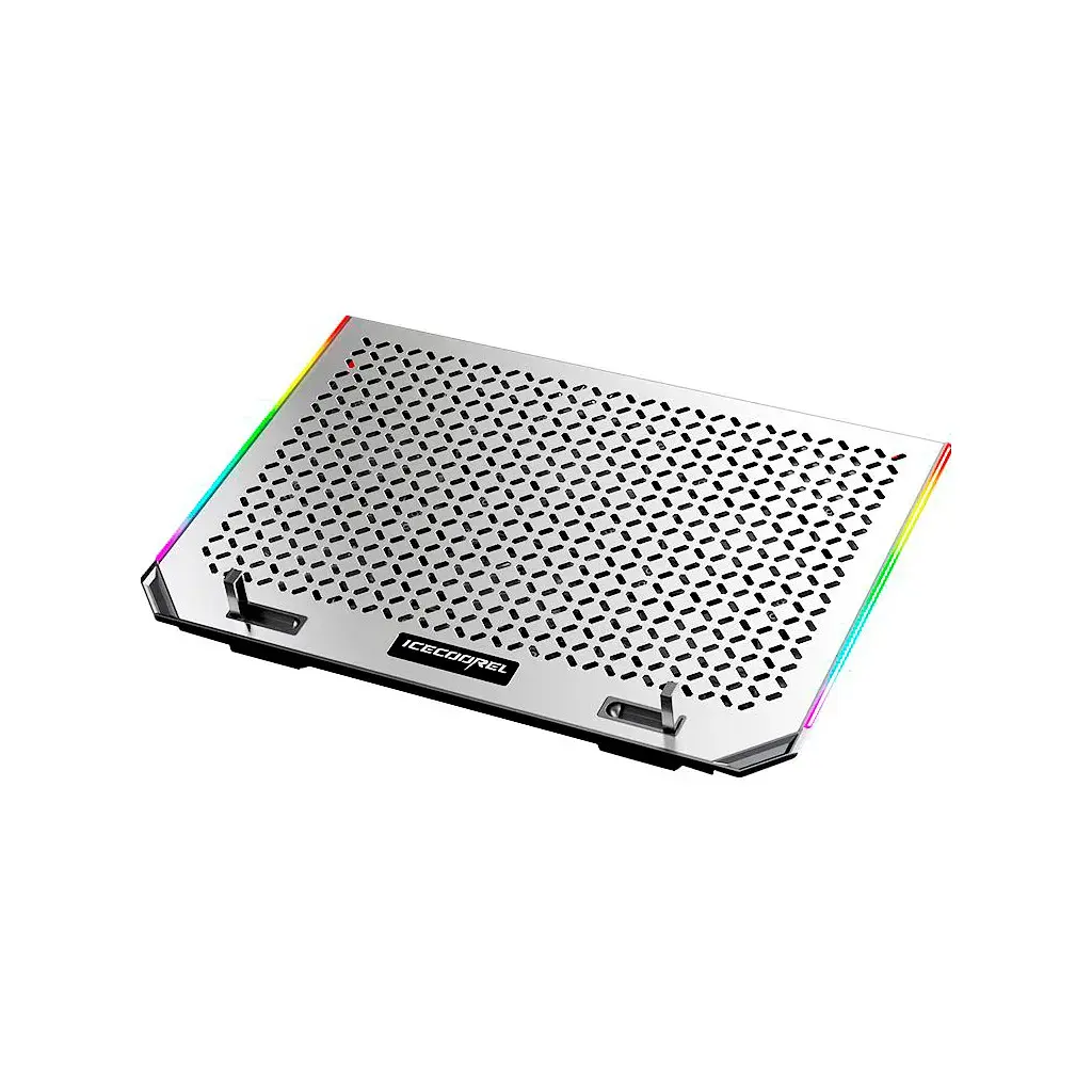Підставка до ноутбука Ice Coorel 10-15.6", 6*80mm 1800 RPM, 2*USB, 366x256x23mm, RGB (A17)