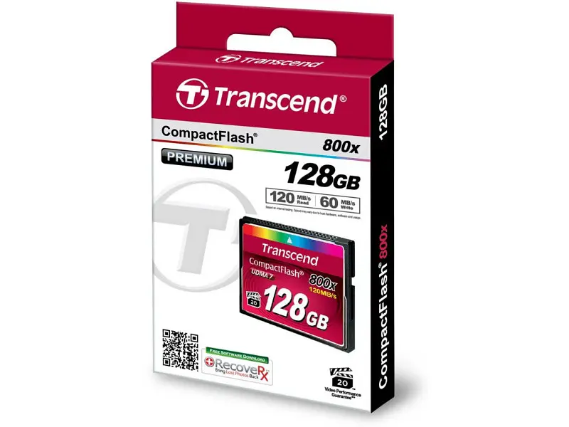 Карта пам'яті Transcend CompactFlash 800x 128 GB (TS128GCF800) - фото 2
