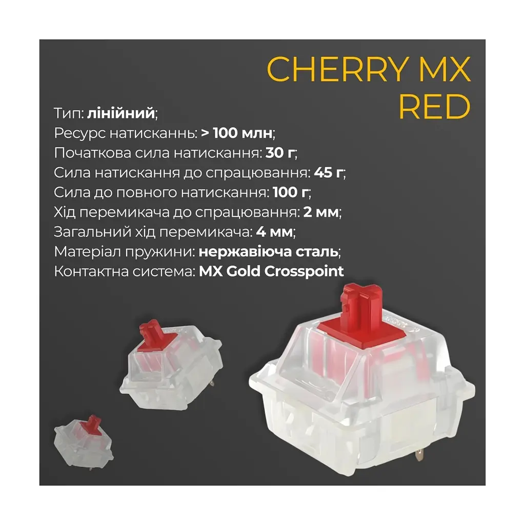 Клавіатура Ducky One 3 Mini Cherry MX Red RGB UA USB White (DKON2161ST-RUAPXPWWWSC1) - фото 7